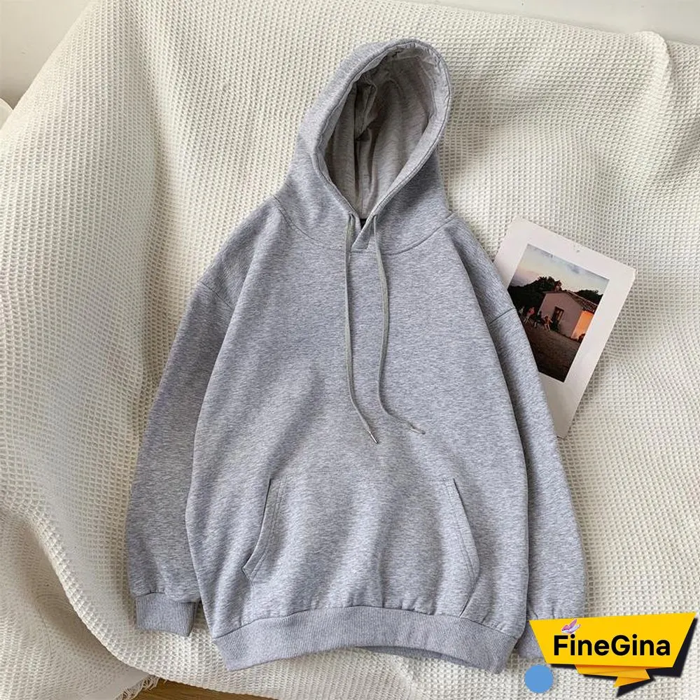 Womens Oversized Hoodies Thin and Thick Hoodie Harajuku Casual Couple Sweatshirts Autumn