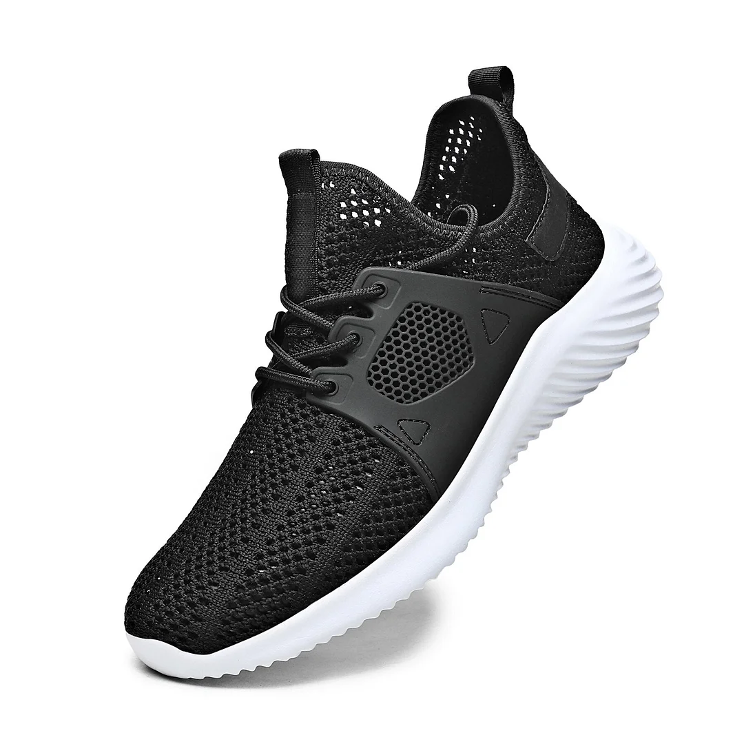 2021 Light Man Shoes Mesh Comfortable Breathable Men's Black Sneaker Casual Antiskid Wear-resistant Jogging Men Shoes