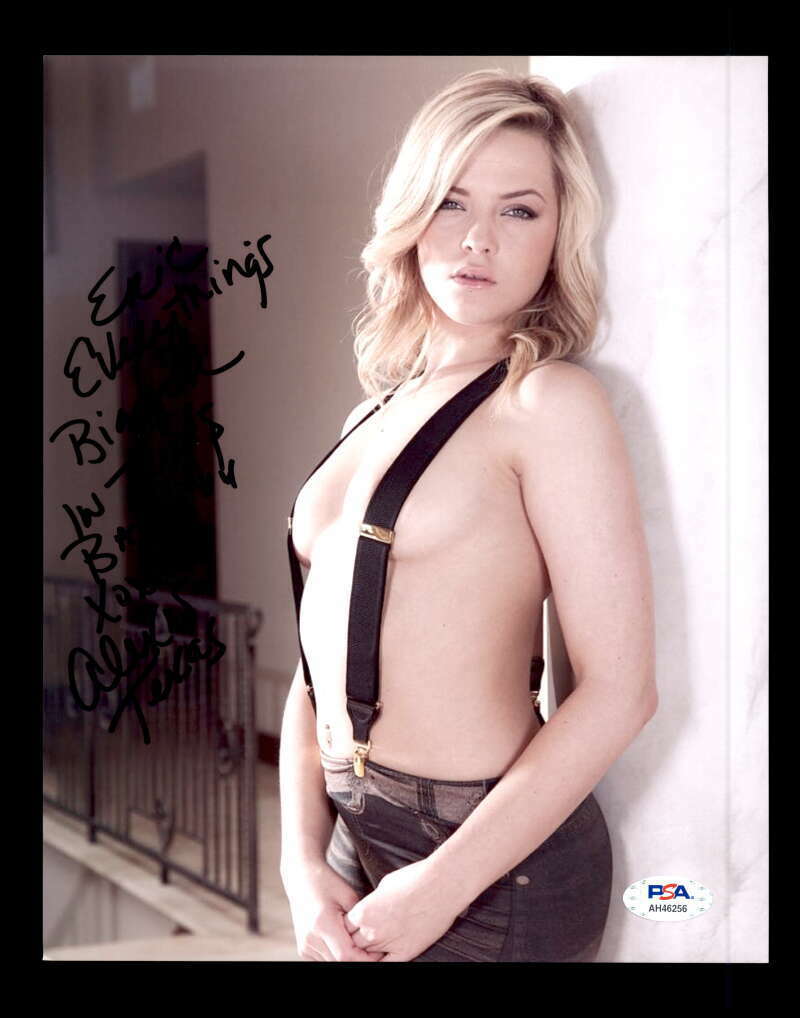 Alexis Texas PSA DNA Coa Signed 8x10 Photo Poster painting Certified Autograph