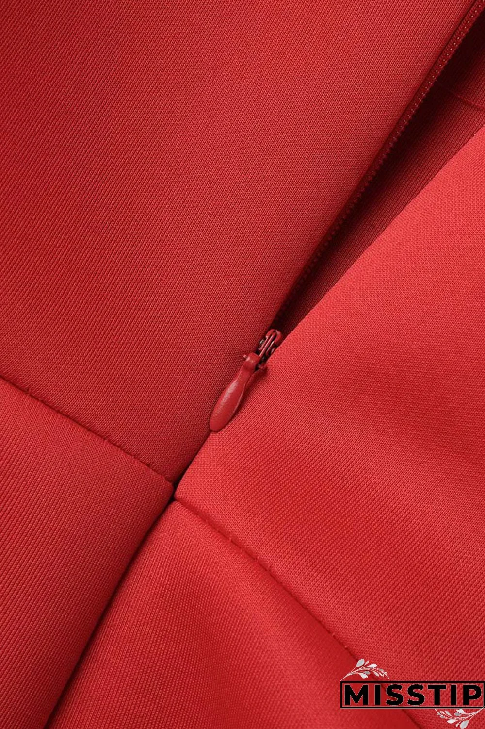 Red Elegant Solid Patchwork Flounce Asymmetrical Oblique Collar Evening Dress Dresses