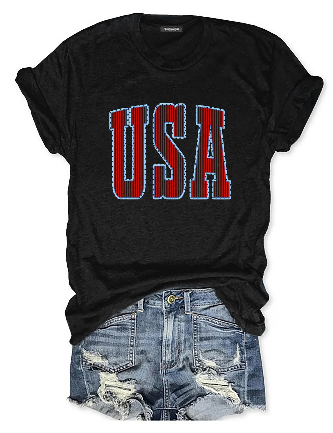 Cute Stripes USA T-shirt