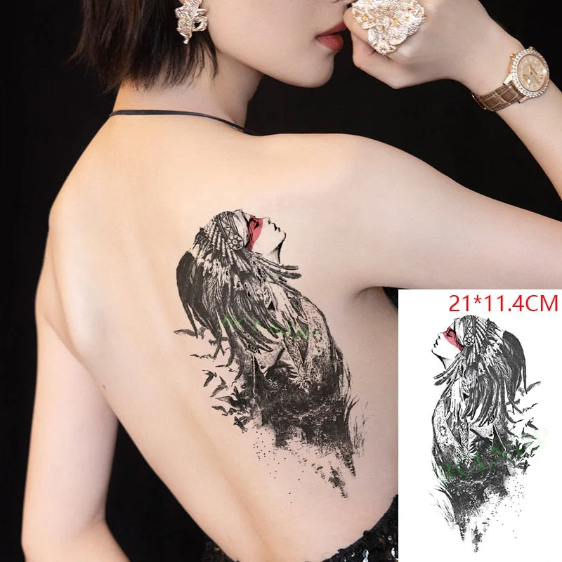 Waterproof Temporary Tattoo Sticker protector of Ancient Egypt Egyptian totem Anubis fake tatto flash tatoo for men women girl