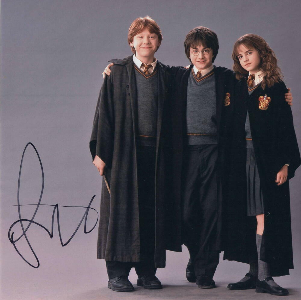 RUPERT GRINT SIGNED AUTOGRAPH 11X11 Photo Poster painting - HARRY POTTER 'S RON WEASLEY, RARE