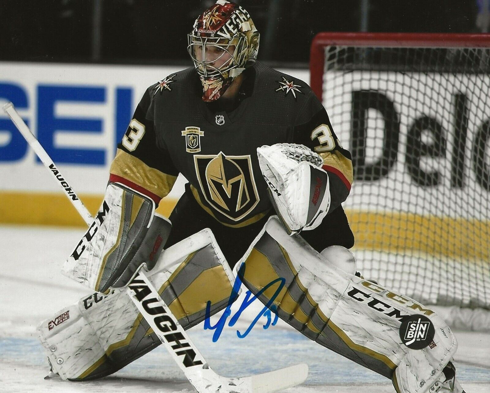 Maxime Lagace signed Las Vegas Golden Knights 8x10 Photo Poster painting autographed Max 4