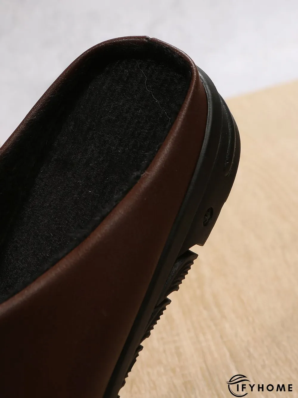 Vintage  Plain Color Non-Slip Flat Mules | IFYHOME