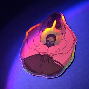 Pornhint GHOST CoD Holographic Sticker Lewd, NSFW NSFW