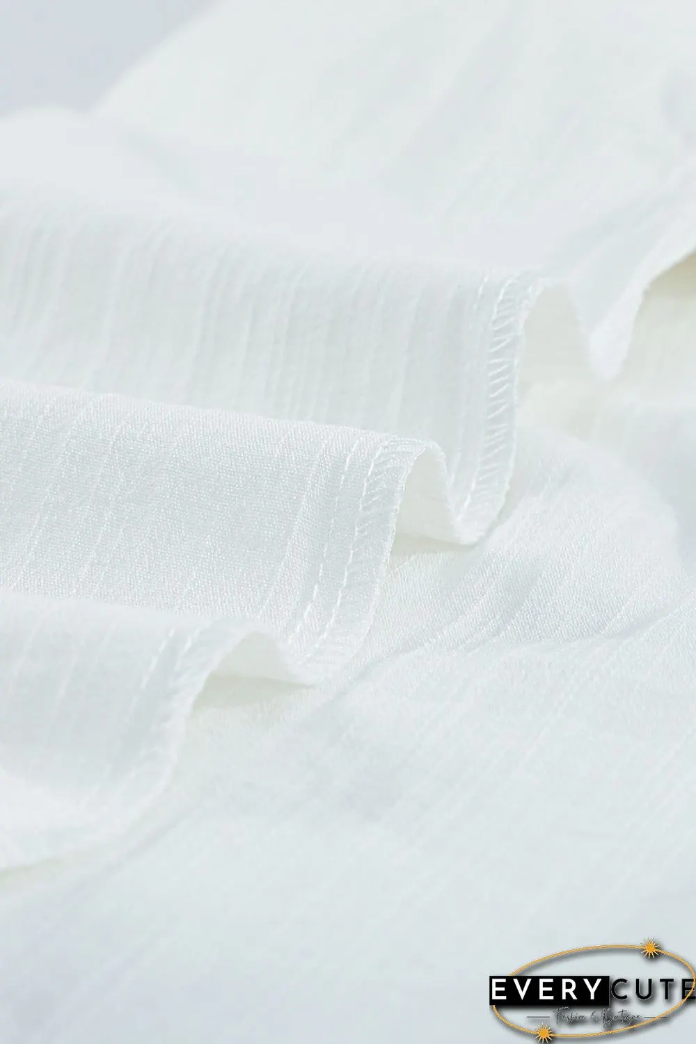 White Buttoned Long Sleeve Shirt with Pocket