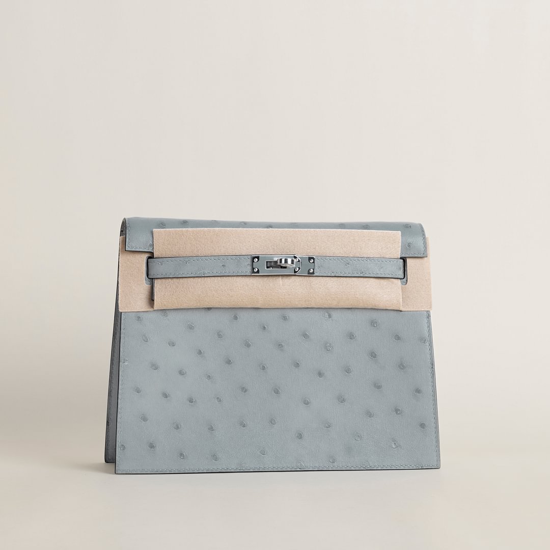 Kelly Danse Ostrich 8U Blue Glacier PHW