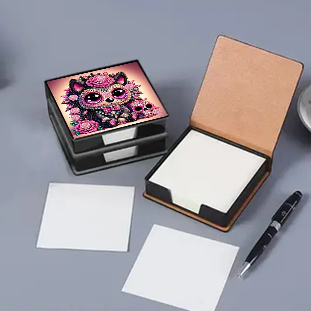 PU 5D Diamond Painting Kit Note Box DIY Diamond Art Notepad Box (V)