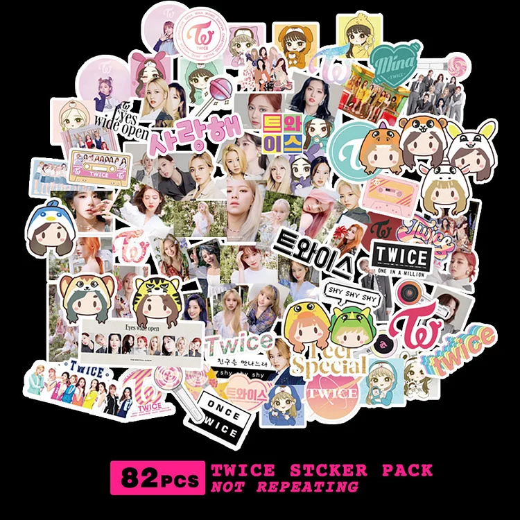 TWICE 82 Sheets Eyes Wide Open Stickers