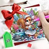 (US Only)6PCS DIY Xmas Diamond Art Greeting Cards Congratulations Cards & Gifts (Squirrel