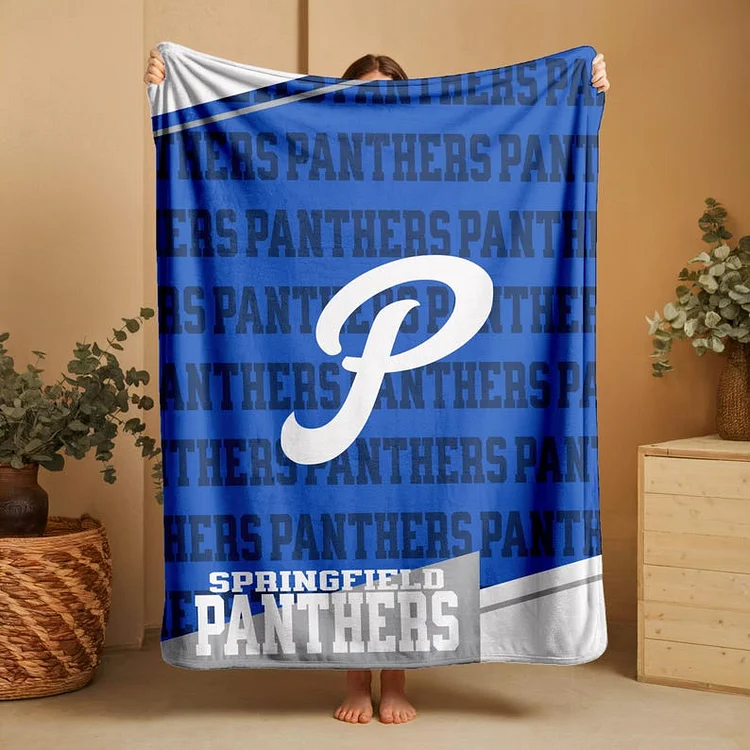 Custom Team Blanket, School Sport Team Logo Personalized Blanket, College Dorm Fleece, Personal Team Gift, Senior Night Graduation Gift