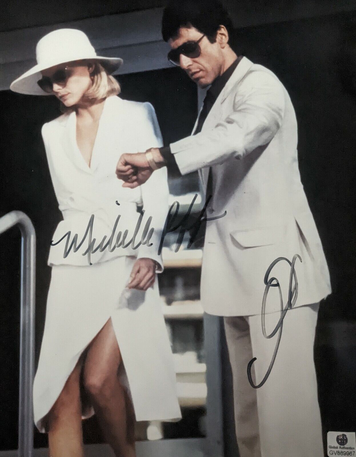 Al Pacino & Michelle Pfeiffer Signed Autograph 8x10 COA