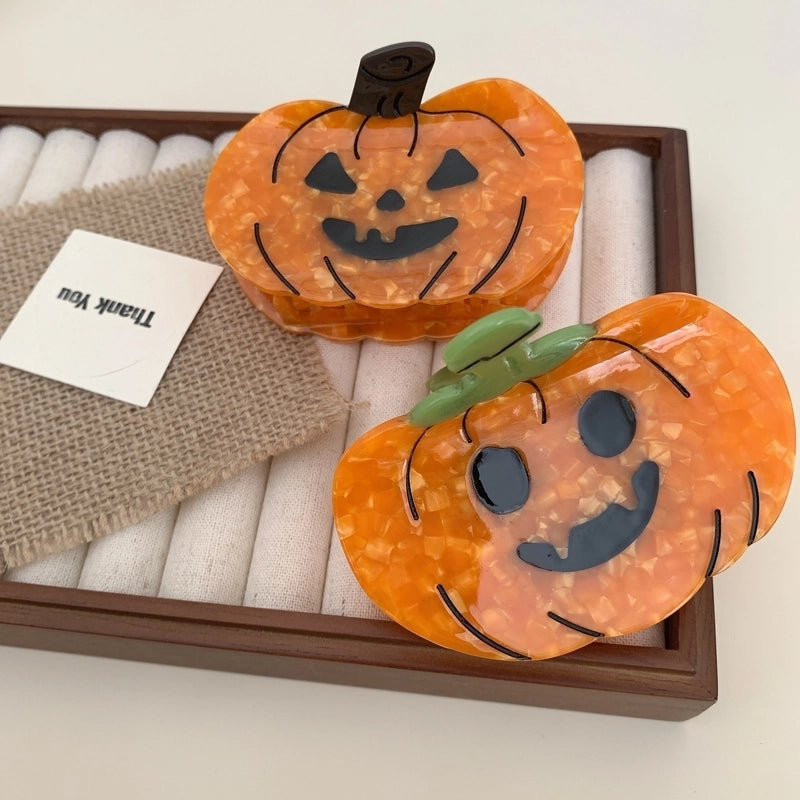 Halloween Cute Women’s Pumpkin Acetic Acid Sheets Hair Claws