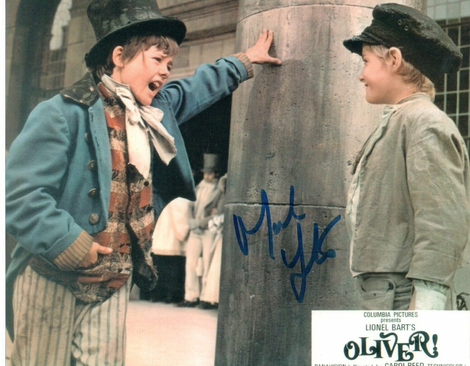 Mark Lester Oliver Signed 10 by 8 inches Genuine Signature Photo Poster painting