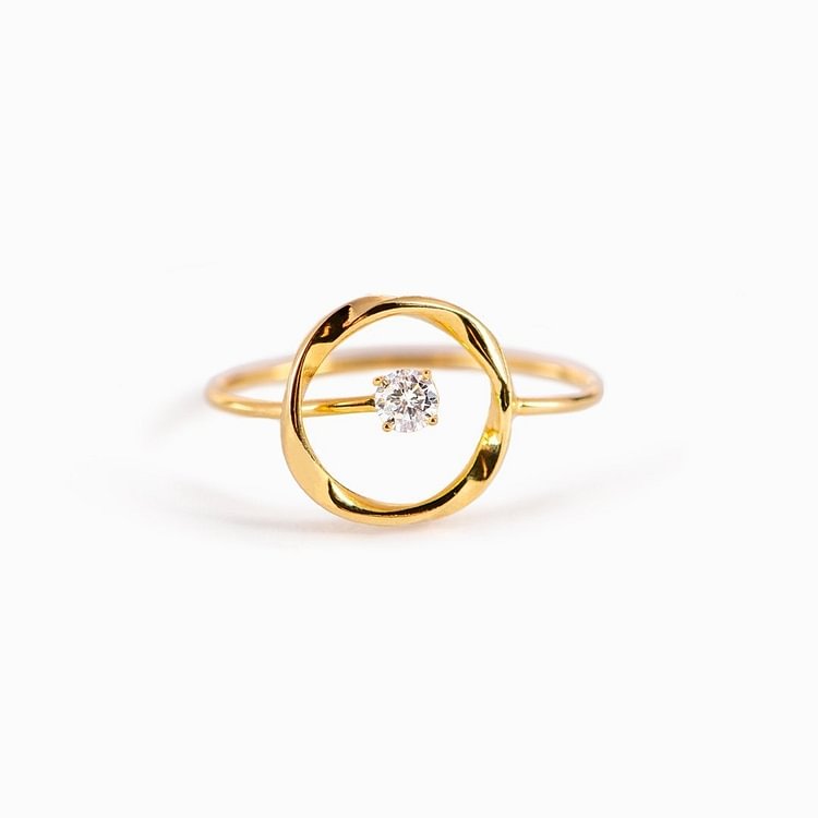 Daughter You're Strong & Brave Central Star Ring