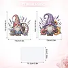 2pcs DIY Rustic Lavender Gnomes Diamond Painting Ornaments