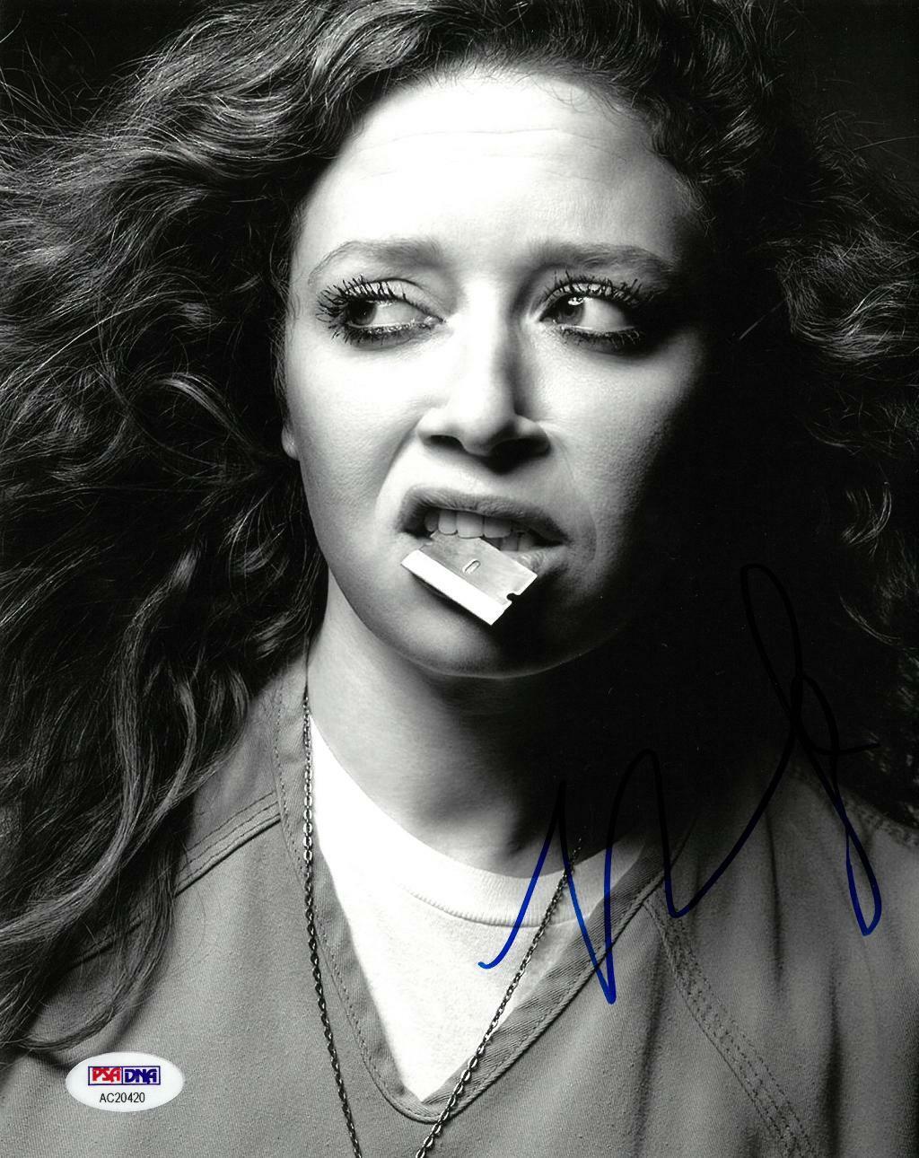 Natasha Lyonne Signed OITNB Autographed 8x10 B/W Photo Poster painting PSA/DNA #AC20420