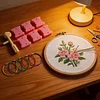 Cross Stitch Floss Bobbin Organizer Kit - 100 Bobbins, Jump Rings, Mini Bobbin Winder & Blank Labels tapestrymarket