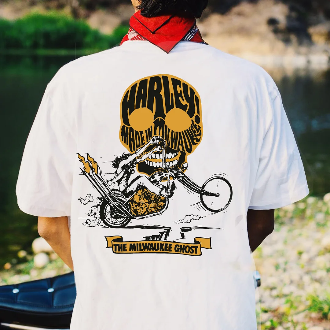 MILWAUKEE GHOST Print Men's T-shirt