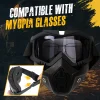 HD Anti-fog Detachable Full Face Goggles（Anti-Glare, Anti-Ultraviolet Radiation, Anti-Dust）