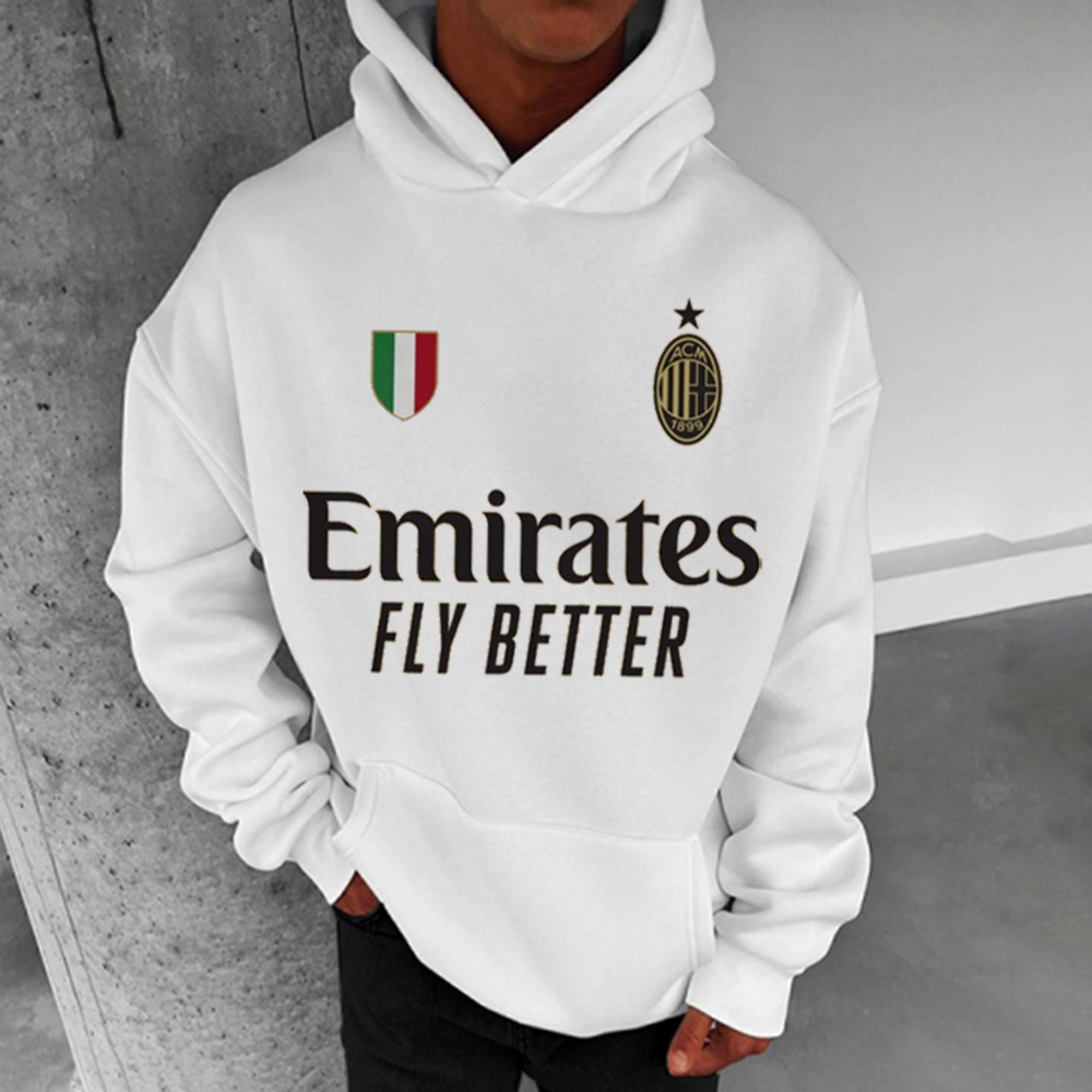 Football Print Casual Sweatshirt / TECHWEAR CLUB / Techwear