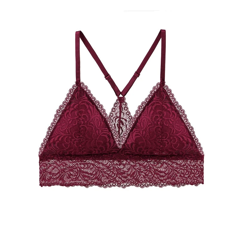 Lace Sexy Bra French Style Lingerie Wireless Thin Underwear Sexy Bralette Soft Push Up Bras For Women Free Shipping New BANNIROU