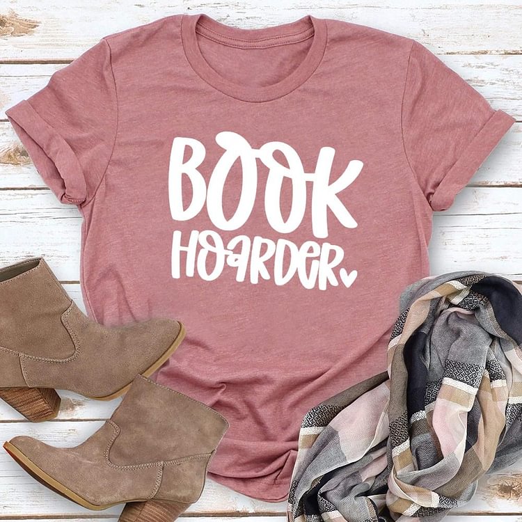 ANB - Book Hoarder Book Lovers Tee-03195