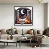 uk.everydayedeals (Limited Stock)Cross Stitch - 11ct Stamped - Paysages &agrave; l'ext&eacute;rieur de la fen&ecirc;tre d'automne (60*60cm)