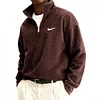 Men's Casual Warm Half-Zip Wool Sweater