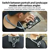  For iPhone 12 / 13 / 14 / 15 Silicone Neck Mount Magnetic Selfie Stick Phone Neck Holder - Grey