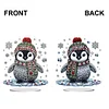Acryl Winter Pinguin doppelseitig - 5d DIY Handwerk Ornament