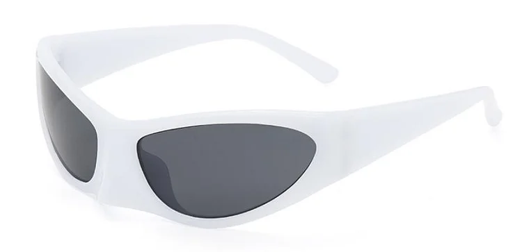 Unique Candy Colors Y2K Sunglasses Women Brand Designer 2000S Aesthetic Sun Glasses Punk Goggle Unisex Eyeglasses Blue