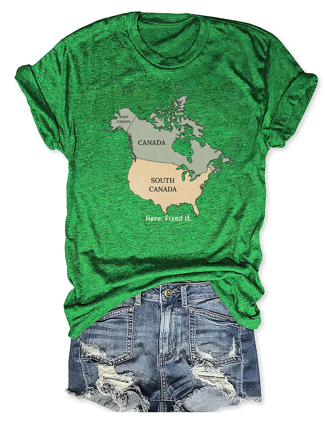 South Canada Map Here Fixed It T-shirt