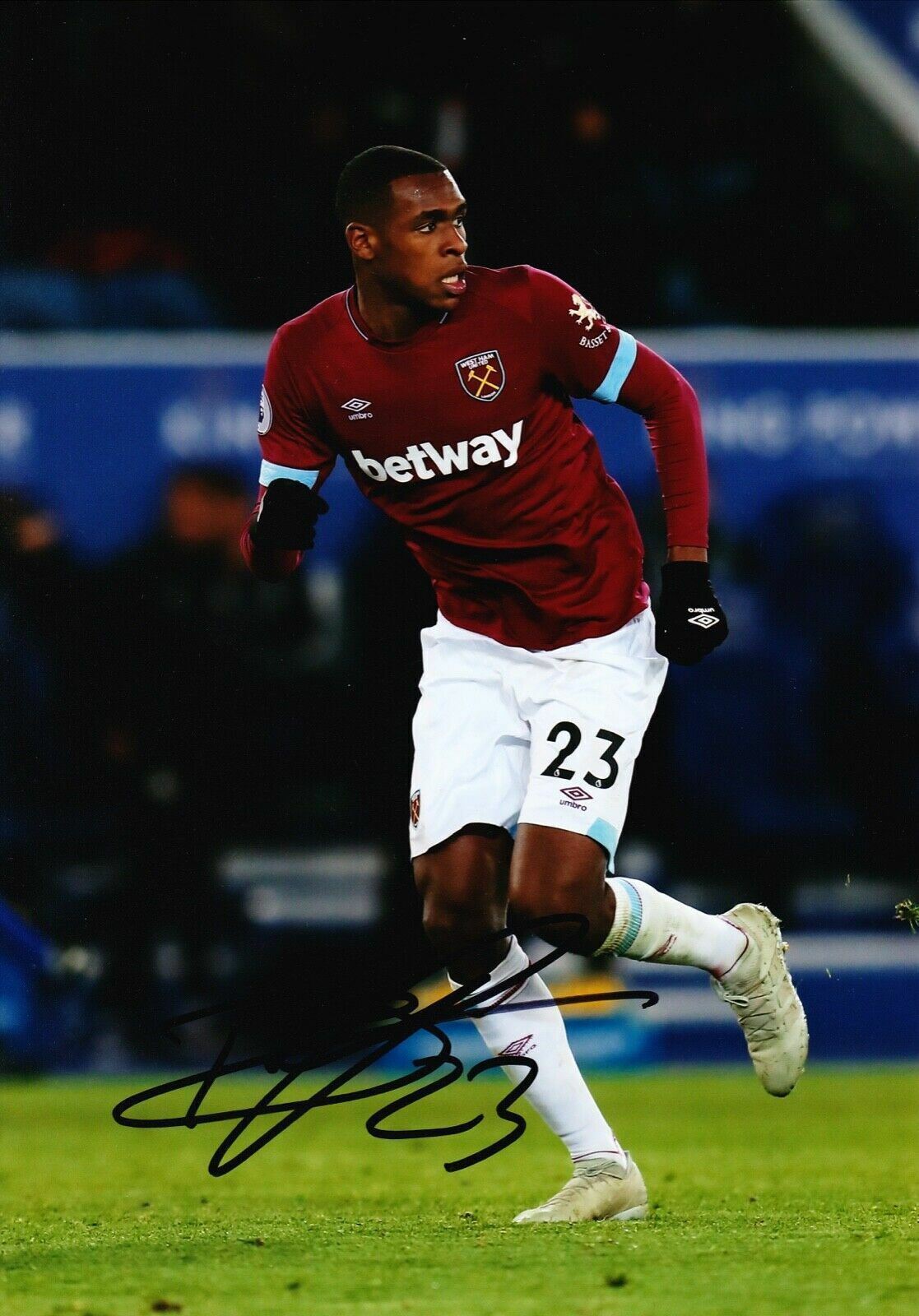 Issa Diop SIGNED 10X8 Photo Poster painting West Ham United F.C. AFTAL COA (1611)