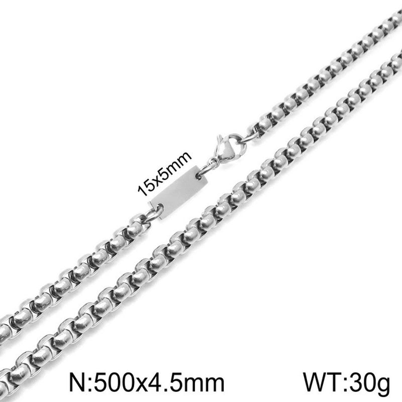 Jewelry Minimalist Geometric Stainless Steel 18K Gold Plated Plating Bracelets Necklace