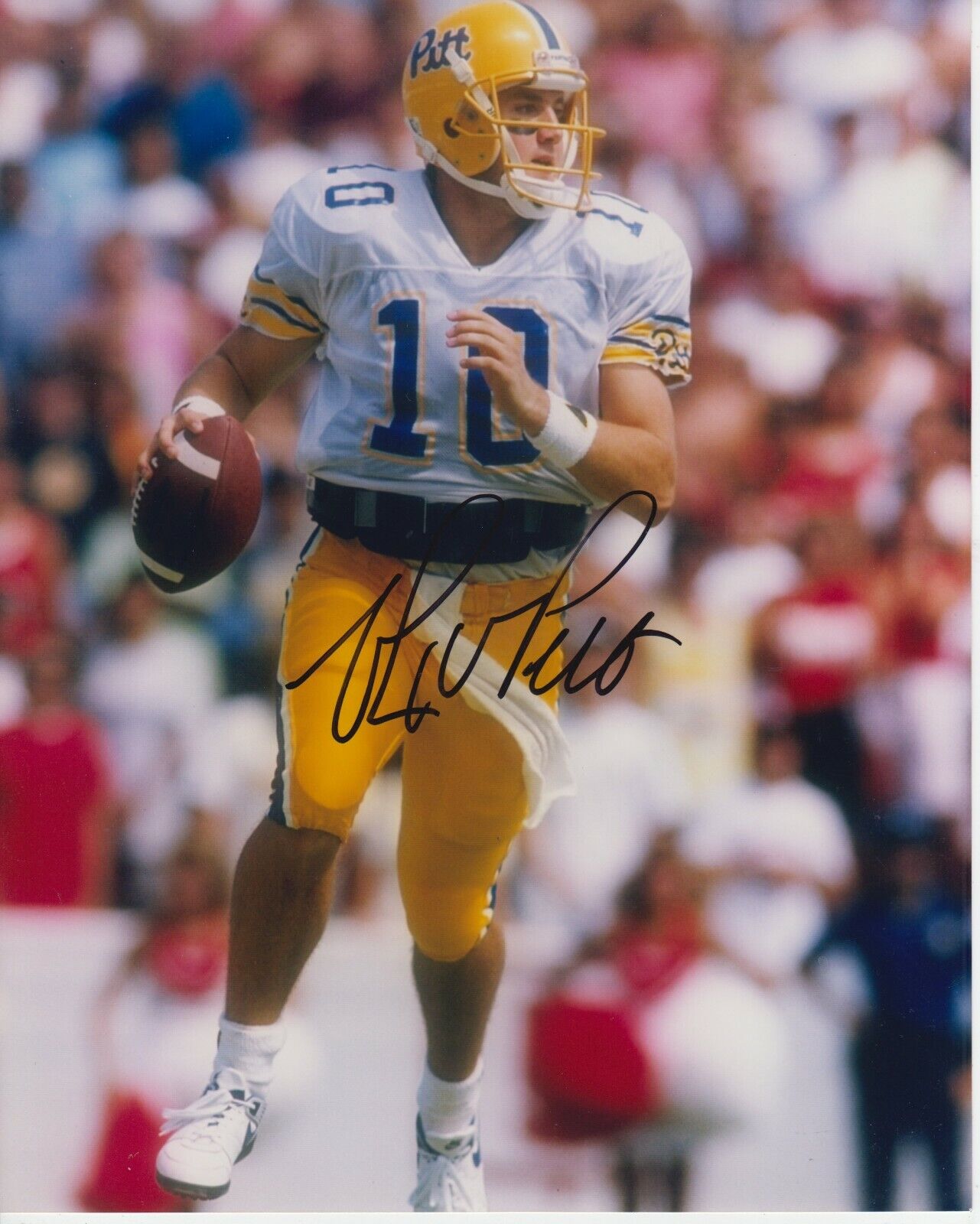 Alex Van Pelt #0 8x10 SIGNED PITT PANTHERS 8X10 Photo Poster painting