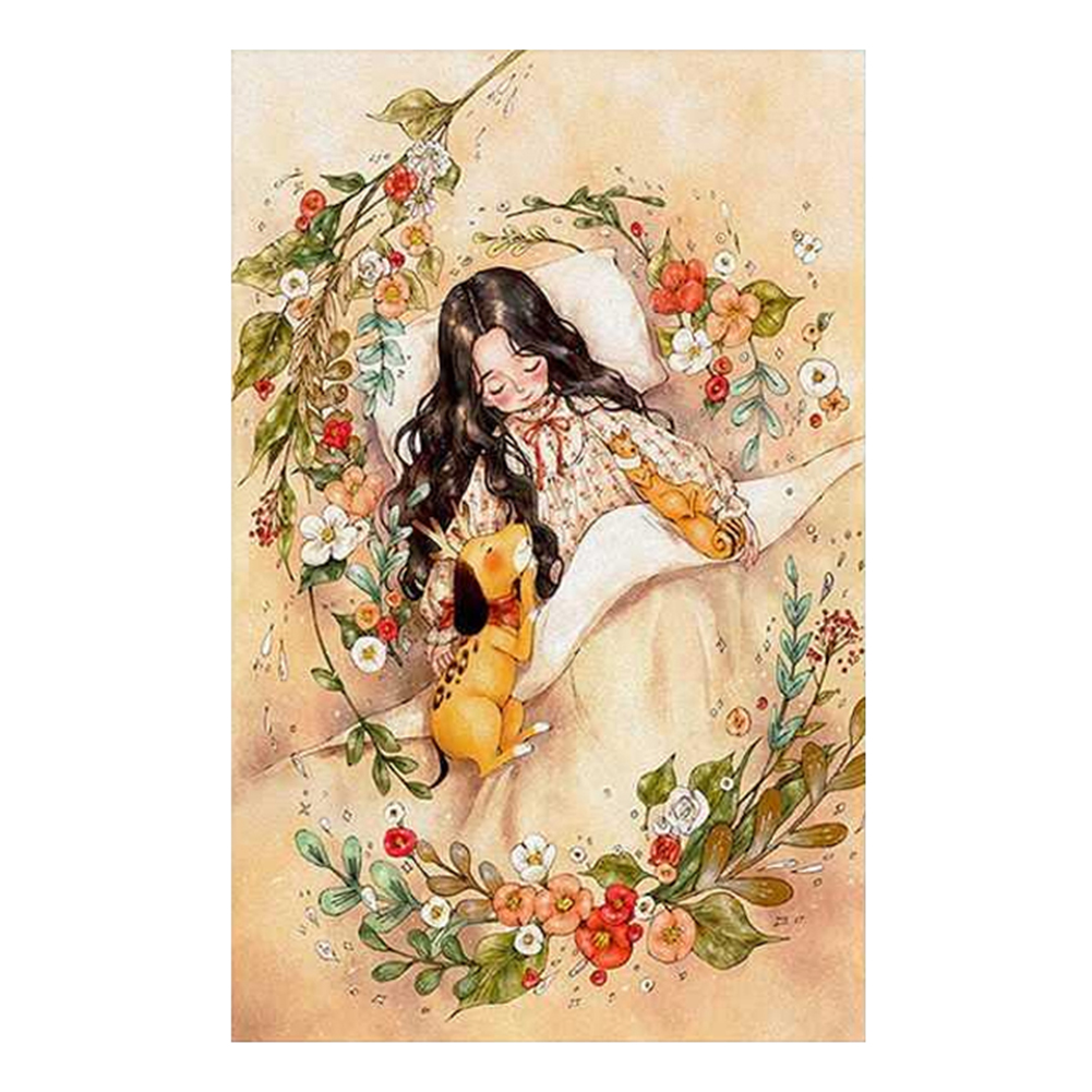 

Sleeping - 11CT Stamped Cross Stitch - 50*72CM (Big Size), 501 Original