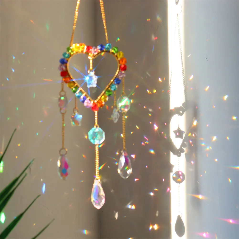 Colorful Beads Crystal Light Catching Jewelry Window Accessories for Living Room