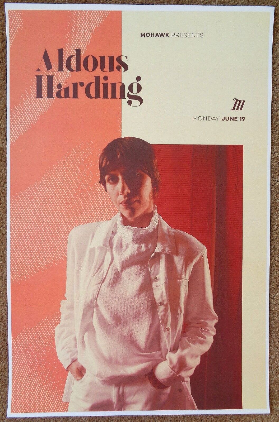 ALDOUS HARDING Gig POSTER 2017 Austin Texas Concert