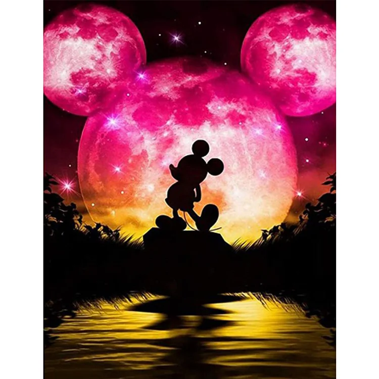 Disney Mickey And The Moon 11CT Stamped Cross Stitch 40*50CM