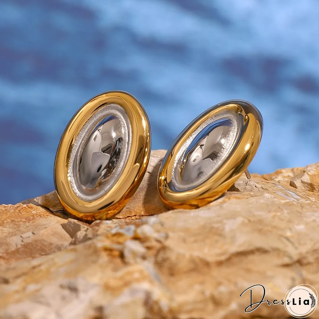 18K Gold-Plated Stainless Steel Stud Earring