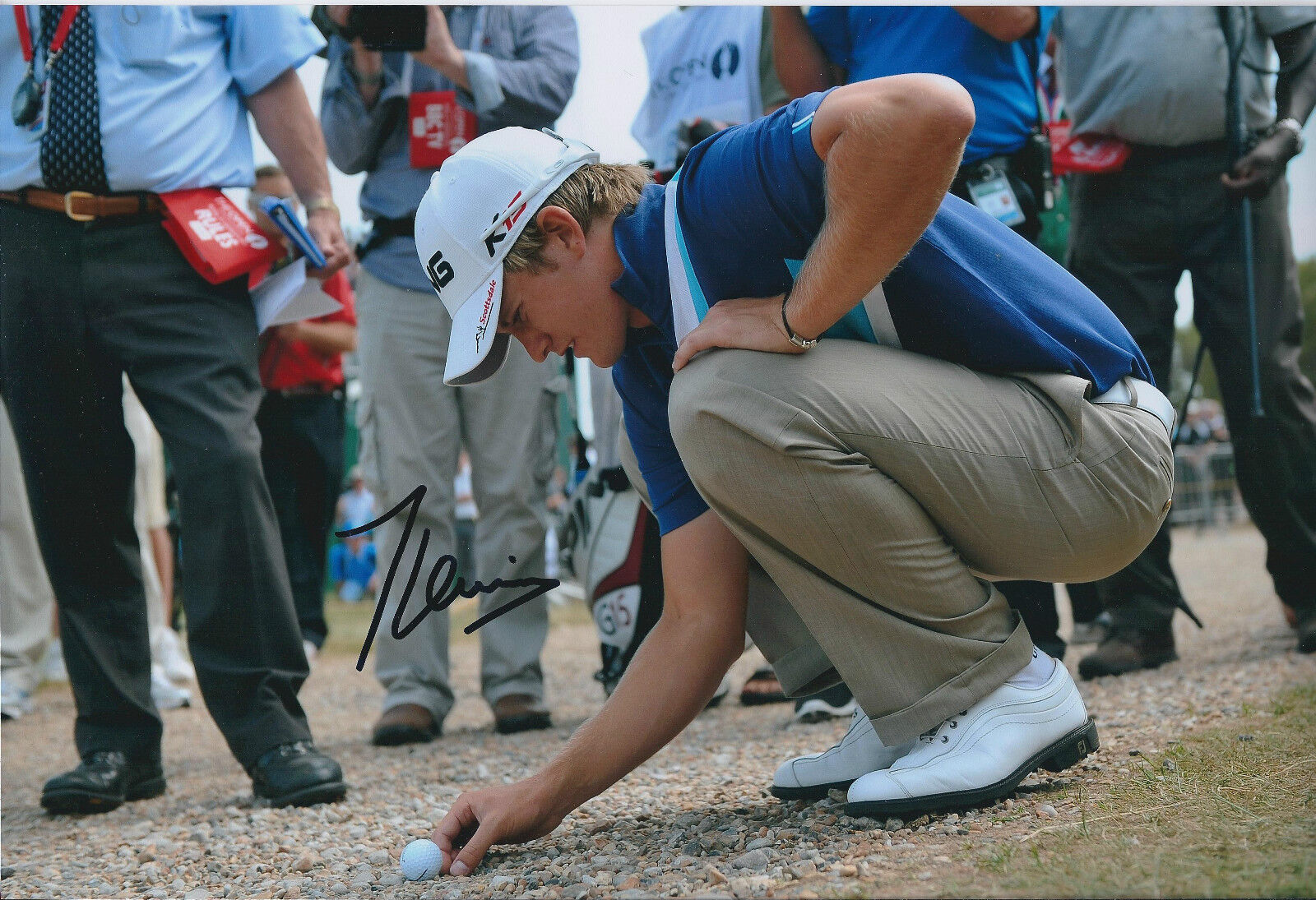 TOM LEWIS SIGNED Autograph PING Authentic 12x8 Photo Poster painting AFTAL GOLF In Person RARE