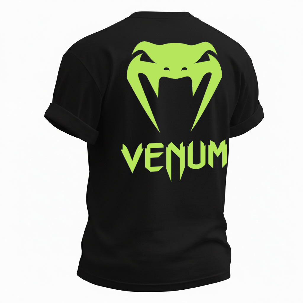 Unisex Oversized Ultimate Fighting Print Short-Sleeve T-Shirt