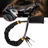 Car Rotary Steering Wheel Lock Seat Belt Buckles Anti Theft Car Lock (Black)