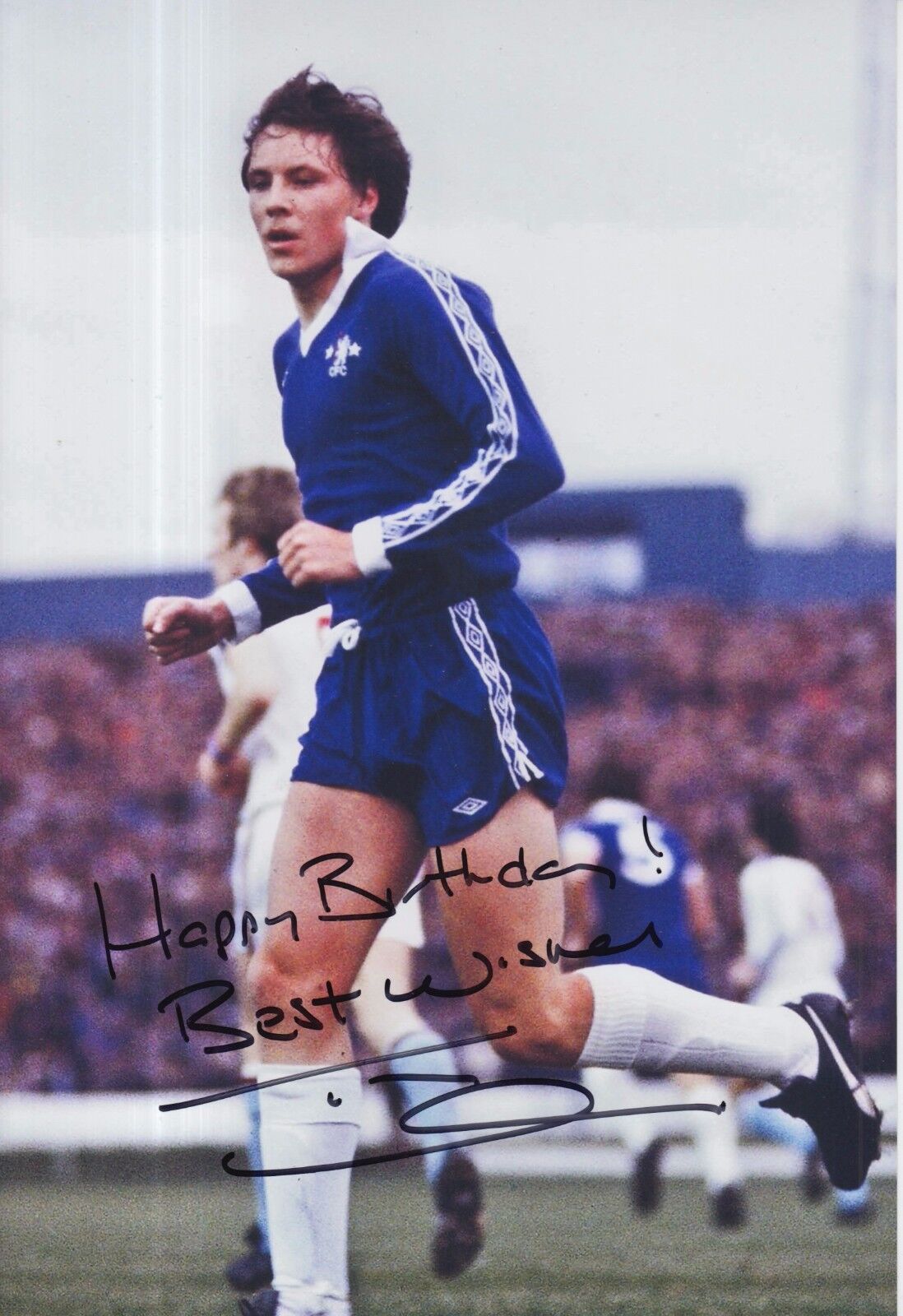 Tommy Langley Hand Signed Chelsea 12x8 Photo Poster painting 2.