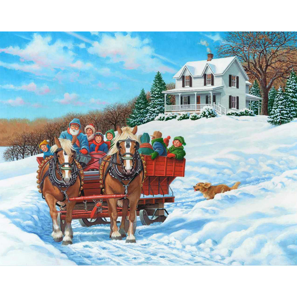 

House Carriage - Round Drill Diamond Painting - 50*40CM, 501 Original