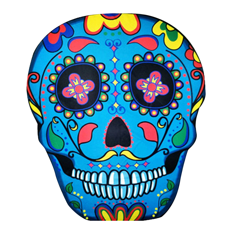 

Skull Wall Hanging Blanket Tablecloth Beach Yoga Mat Home Tapestry (Blue, 501 Original