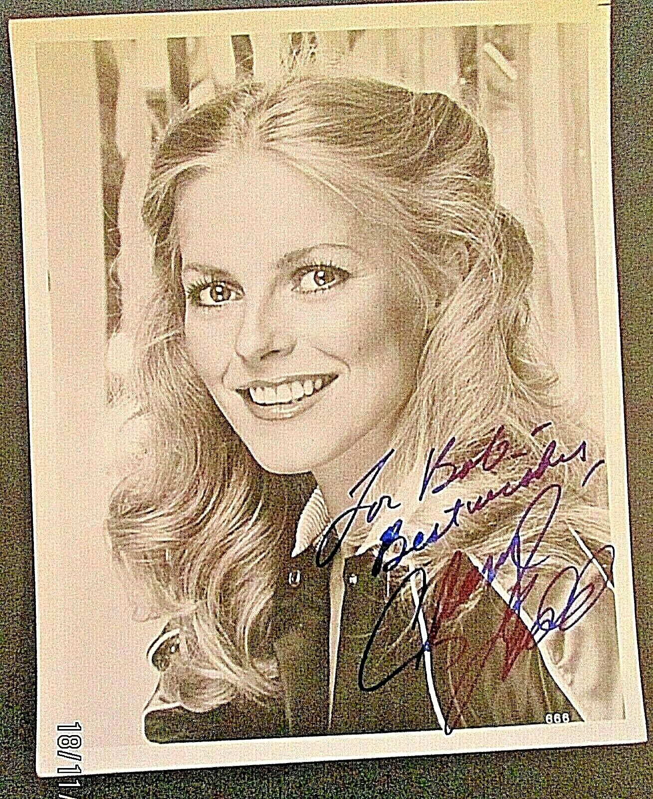 CHERYL LADD (CHARLIE,S ANGELS) ORIGINAL VINTAGE AUTOGRAPH Photo Poster painting *