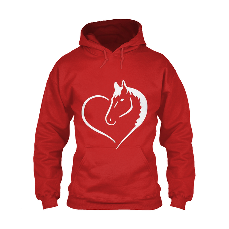Horse And Heart, Horse Classic Hoodie